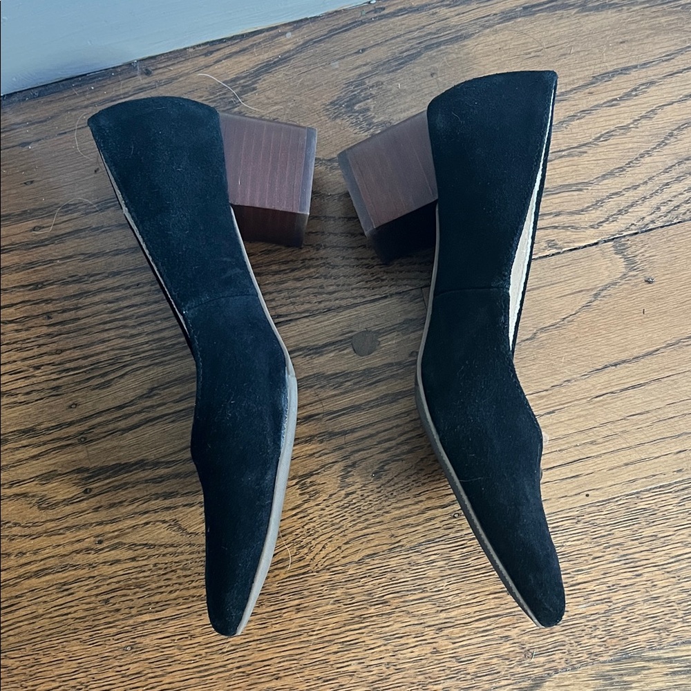 Hush Puppies Black Block Heel Shoes - Picture 3 of 6